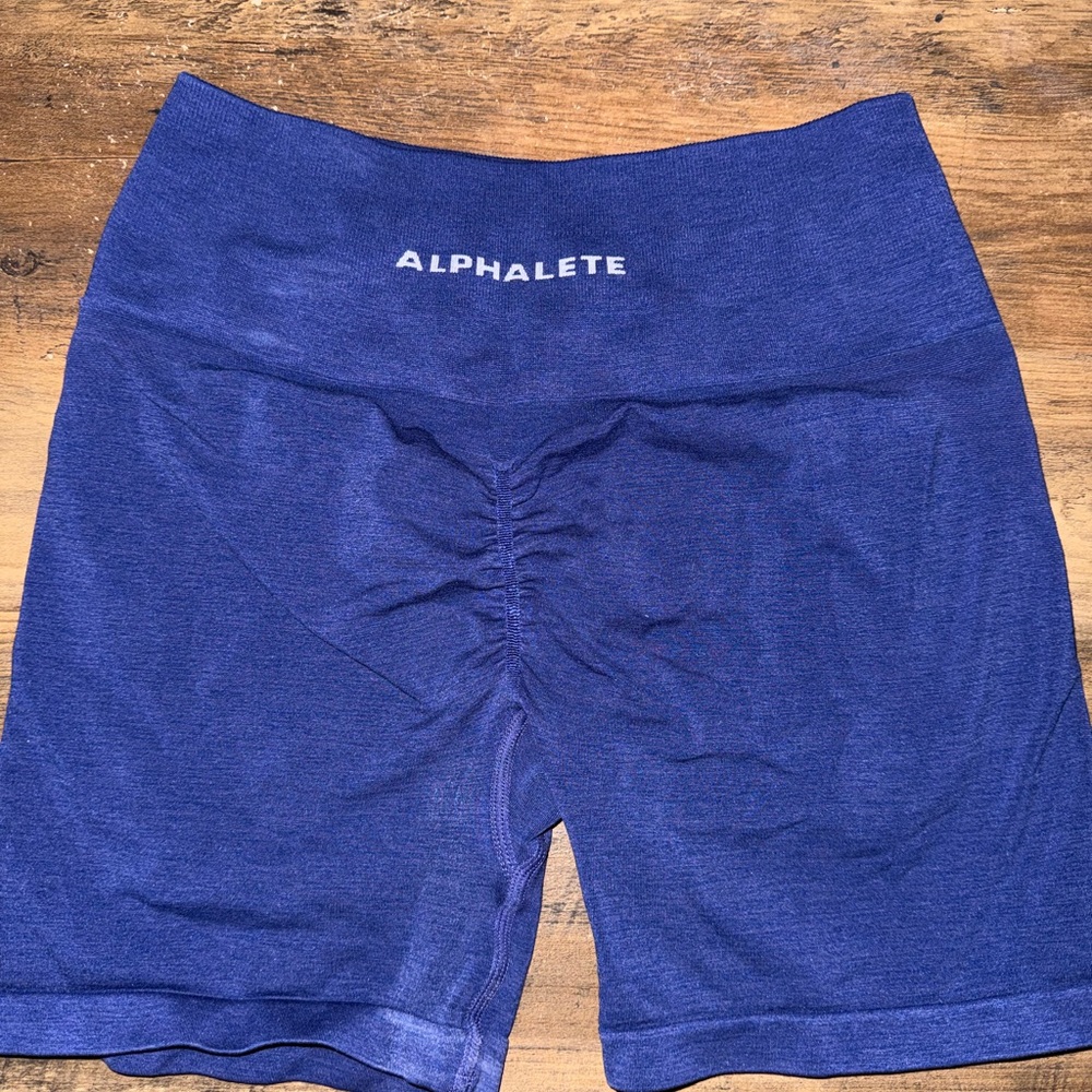 Alphalete Women's Deep Blue Bike Shorts